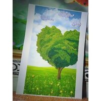 Tranh giấy xoắn Quilling cây tình yêu
