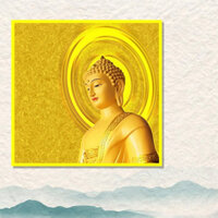 Tranh Gỗ Cao Cấp - Tranh Treo Tường Phật Giáo: Phật Từ Bi (1 tấm)