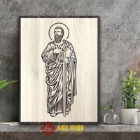 Tranh gỗ công giáo TCG015: Tranh Thánh Phaolo 20x27cm | 30x40cm | 40x55cm | 50x70 cm