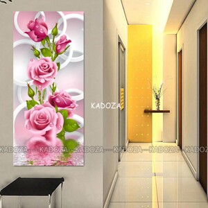 Tranh gỗ TH-1656 - Hoa hồng Pháp