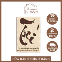 Tranh Gỗ Treo Tường Thư Pháp – Dreamee room