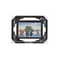 Tranh gốm sứ giá rẻ vẽ Hòn Trống Mái
