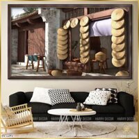 Tranh Hàng Nón Quai Thao DC6491