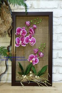 TRANH HOA ĐẤT SÉT – Tranh hoa Lan Hồ Điệp