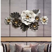 Tranh hoa lá cao cấp - 36DECOR Hợp kim mạ sơn tĩnh điện chống han rỉ bạc màu