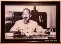 Tranh in dầu – Bác Hồ làm việc-ID20