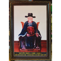 TRANH IN DẦU NGUYỄN TRÃI  Anh hùng dân tộc - Danh nhân văn hóa thế giới