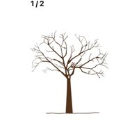 Tranh in vân tay đám cưới PiPo- MS01 (Combo đầy đủ Khung+ Tranh+ Mực+ Khăn lau)