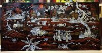Tranh khảm sơn mài khảm ốc – Đồng Quê -SM006