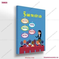 Tranh khẩu hiệu''5 giá trị cốt lõi