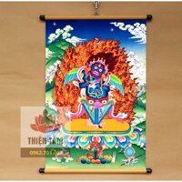 Tranh Kim Cang Phổ Ba Vajra Kilaya (Kim Cương Phổ Ba) 40x60cm bằng vải phủ bóng cao cấp bền đẹp