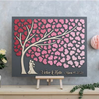 Tranh ký tên đám cưới - Wedding guestbook - Quà tặng khách mời đám cưới