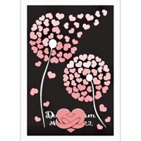 Tranh ký tên  đám cưới