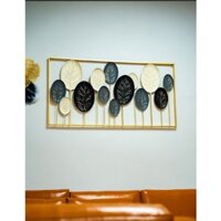 Tranh lá khung chữ nhật - 36DECOR Hợp kim mạ sơn tĩnh điện chống han rỉ bạc màu