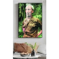Tranh Laminate Tráng Gương - Chân Dung Bác Hồ Kính Yêu