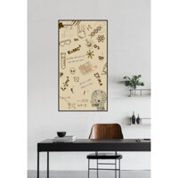 Tranh Laminate Tráng Gương - Tranh Treo Tường Trang Trí Lớp Học, Góc Học Tập Công Thức Toán Lý Hoá