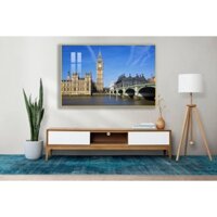 Tranh Laminate Tráng Gương - Tranh Đồng Hồ Big Ben , London , Anh - Nhiều kích thước