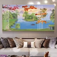 Tranh Laminate Tráng Gương Treo Tường 20/11 - Chữ Thư Pháp Tri Ân Thầy Cô