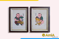 Tranh Lễ Trí – Nhân Nghĩa dân gian Đông Hồ treo tường đẹp