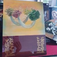 Tranh lịch sơn mài cao cấp Thanh Bình Lê size 30x40 cm treo tường, trang trí nhà cửa, văn phòng, quà tặng tân gia, tặng