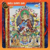 Tranh lụa thangka mẫu Phật Liên Hoa Sinh