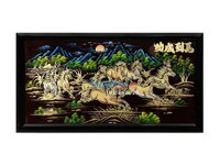 Tranh Mã đáo thành công hợp tuổi Thìn, Tuất, Hợi đắp nổi phù điêu MNV- TSM7138-3