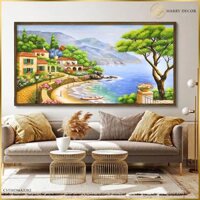 Tranh Mấy Chiếc Ca Nô Lập Lờ Ven Biển CSTHOMA3282