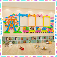 Tranh mica EPeBen dán tường nổi 3d Hình Bảng Trưng Bày Tác Phẩm trang trí Phòng cho bé, Mầm Non, Mẫu Giáo