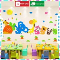 Tranh mica EPeBen dán tường nổi 3d hình nhổ củ cải decor trang trí mầm non, phòng cho bé