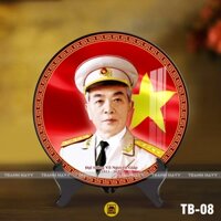 Tranh Mica Tráng Gương Bác Hồ Bác Giáp Bác Trọng Những Bậc Vĩ Nhân Đất Việt In UV 8K Cao Cấp