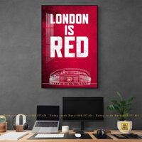 Tranh mica tráng gương treo tường bóng đá CLB Arseal in UV 8K cao cấp