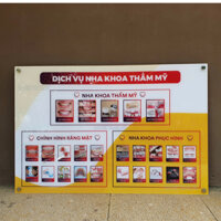 [Tranh mica] Tranh Nha khoa thiết kế mới  - imlant, bọc răng sứ, dáng răng, tẩy trắng răng, niềng răng, điều trị tủy