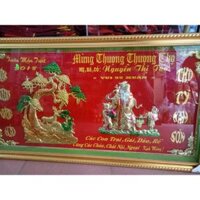Tranh mừng thọ 50x100cm
