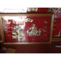 Tranh mừng thọ đồng không kính