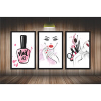 Tranh nail , mi , makeup 3 tranh kt:khủng