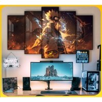 Tranh Naruto DÁN TƯỜNG, tranh tráng gương, tranh anime. Tranh ghép 5 tấm decor phòng siêu đẹp bền chỉ 1 kích chuột.