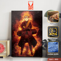 Tranh Naruto treo tường, tranh Anime SIÊU RẺ canvas không thấm nước. Tranh trang trí phòng làm việc và phòng ngủ