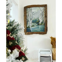 Tranh nghệ thuật khung gỗ lũa tự nhiên-Tranh vẽ tay nghệ thuật