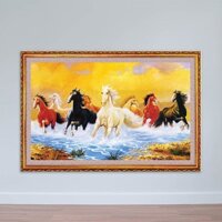 Tranh ngựa phi nước đại | Tranh ép gỗ MDF chống ẩm cao cấp – W1704