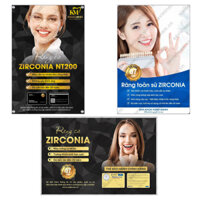 Tranh nha khoa poster quảng cáo răng sứ ZIRCONIA - Chất liệu MICA