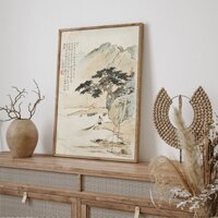Tranh Nhật cổ CÓ KHUNG, tranh Phù thế, tranh Nhật Bản, tranh treo tường giá tốt, tranh canvas decor by Printek