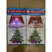 Tranh Noel Dán Tường Cửa Kính Có Đèn Led Bên Trong Chạy Bằng Pin - Cho Giáng Sinh Đầm Ấm An Lành - MẪU HKE02