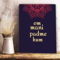 Tranh Om Mani Padme Hum - Tranh Canvas - 08-TBO