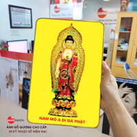 Tranh Phật budha a di da phat, gỗ gương cao cấp (khổ lớn)