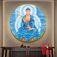 Tranh Phật Tráng Gương Treo Tường, Tranh Phật Dược Sư Lưu Ly - Phong thủy Tô Tâm Quang