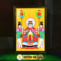 Tranh Phật Treo Tường Chúa Tiên Chúa Ngọc Có Đèn CHÂN THIỆN MỸ, Trang Trí Bàn Thờ, Treo Phòng Thờ DCTCN-05