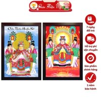 Tranh Phật Treo Tường Cửu Thiên Huyền Nữ Có Đèn CHÂN THIỆN MỸ, Trang Trí Bàn Thờ, Treo Phòng Thờ CDCTHN-01