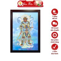 Tranh Phật Treo Tường Dọc Có Điện Tứ Đại Thiên Vương CHÂN THIỆN MỸ, Đèn Bàn Thờ Phật TĐD-TĐTV-08