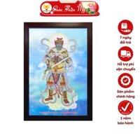 Tranh Phật Treo Tường Dọc Có Điện Tứ Đại Thiên Vương CHÂN THIỆN MỸ, Đèn Bàn Thờ Phật TĐD-TĐTV-05