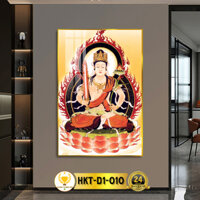 Tranh Phật Treo Tường Tráng Gương Hư Không Tạng Bồ Tát CHÂN THIỆN MỸ, Quà Tặng, Trang Trí Phòng Thờ HKT-D1-010